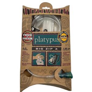 Vintage Platypus Big Zip 4 Hydration Pouch Hiking Backpacking Outdoors 4L‎